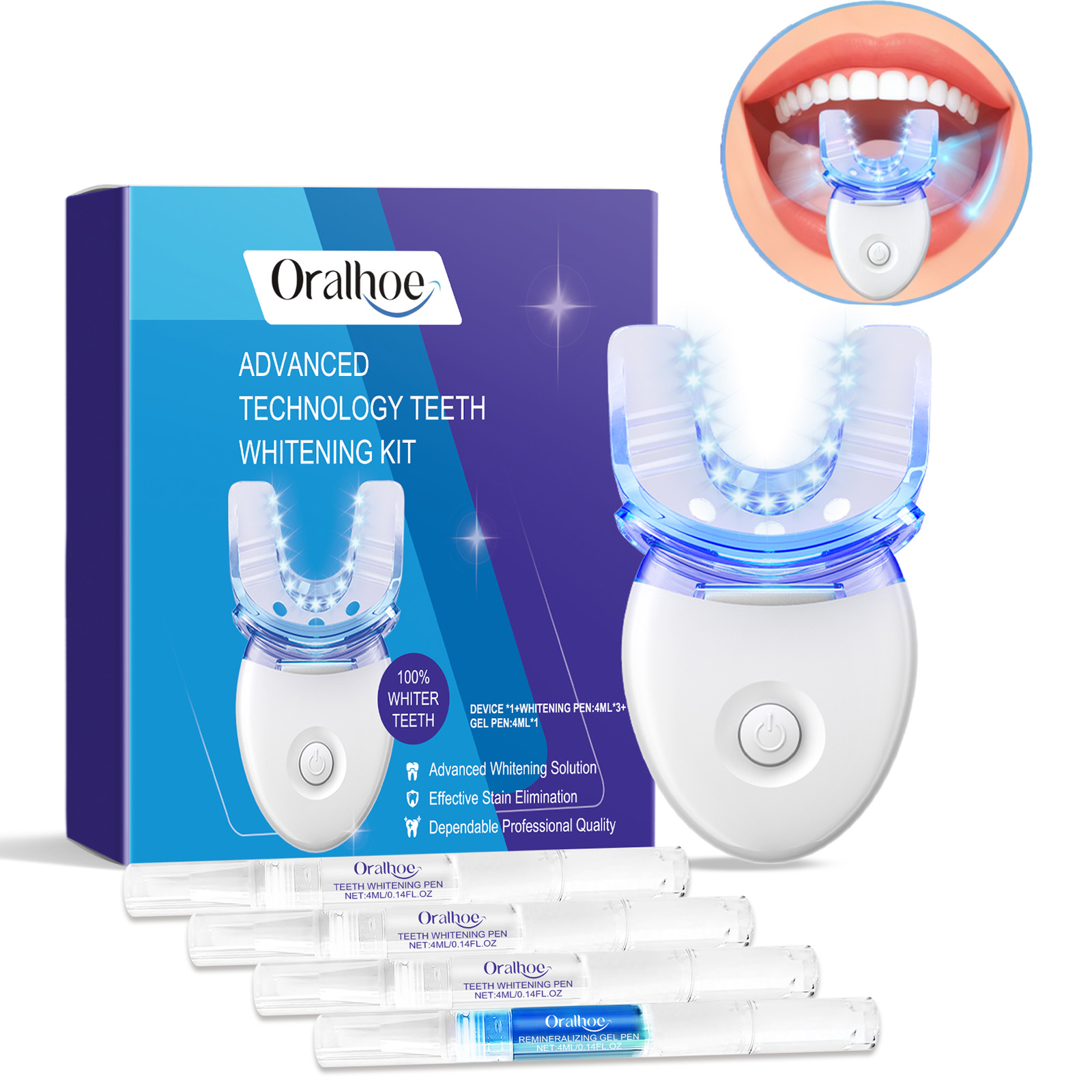 Teeth Whitening Doctor - Professional Teeth Whitening LED Light Kit