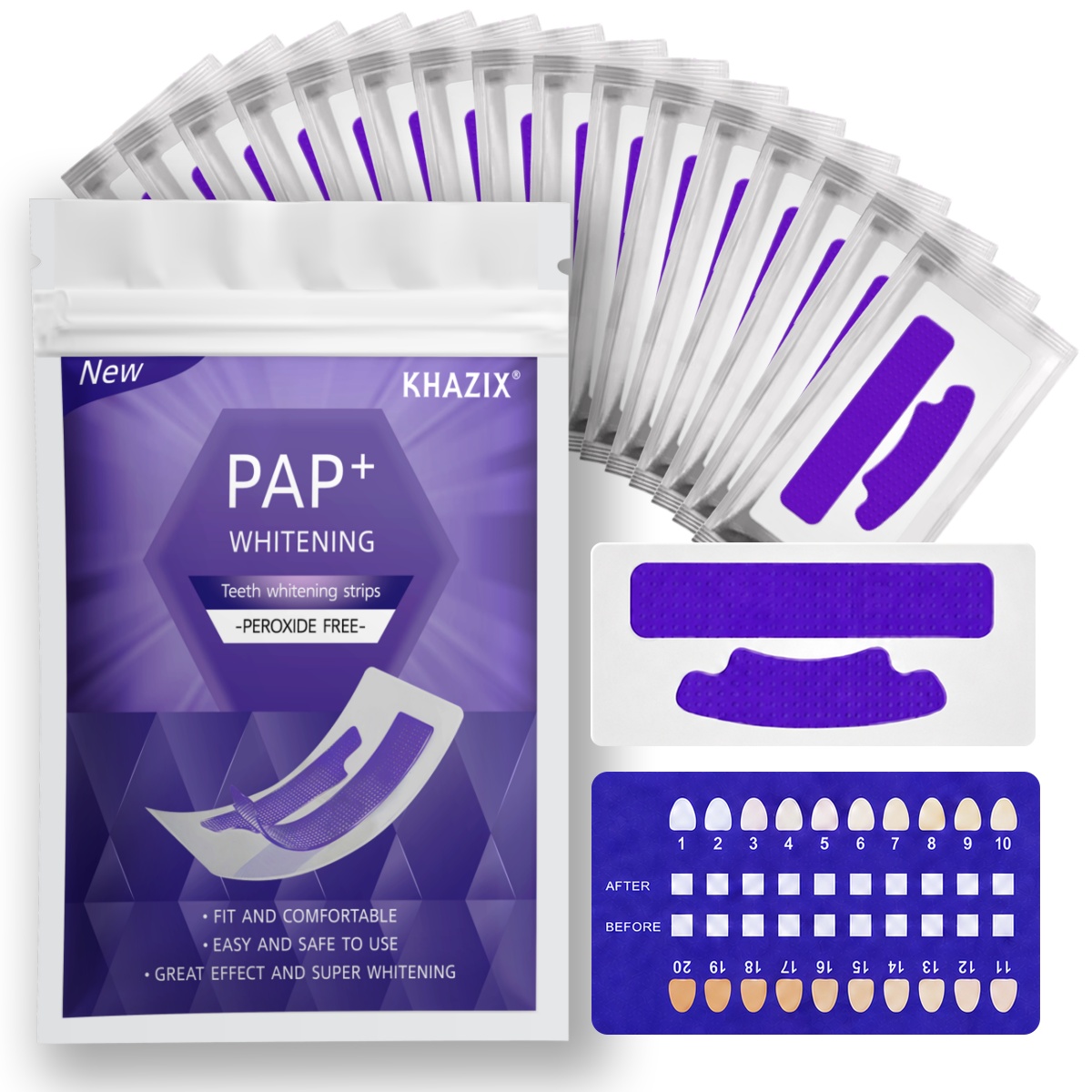 1/7 pairs Teeth Whitening Stri - Teeth Whitening Strips Permanent ulasan dan harga