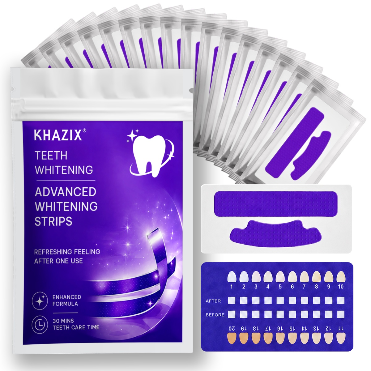 1/7 Pairs Teeth Whitening Stri - Teeth Whitening Strips Permanent ulasan dan harga