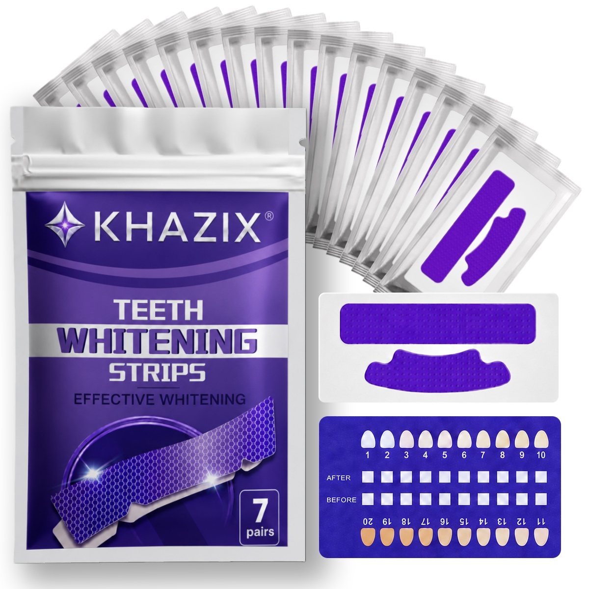 1/7 pairs Teeth Whitening Stri - Teeth Whitening Strips Permanent ulasan dan harga