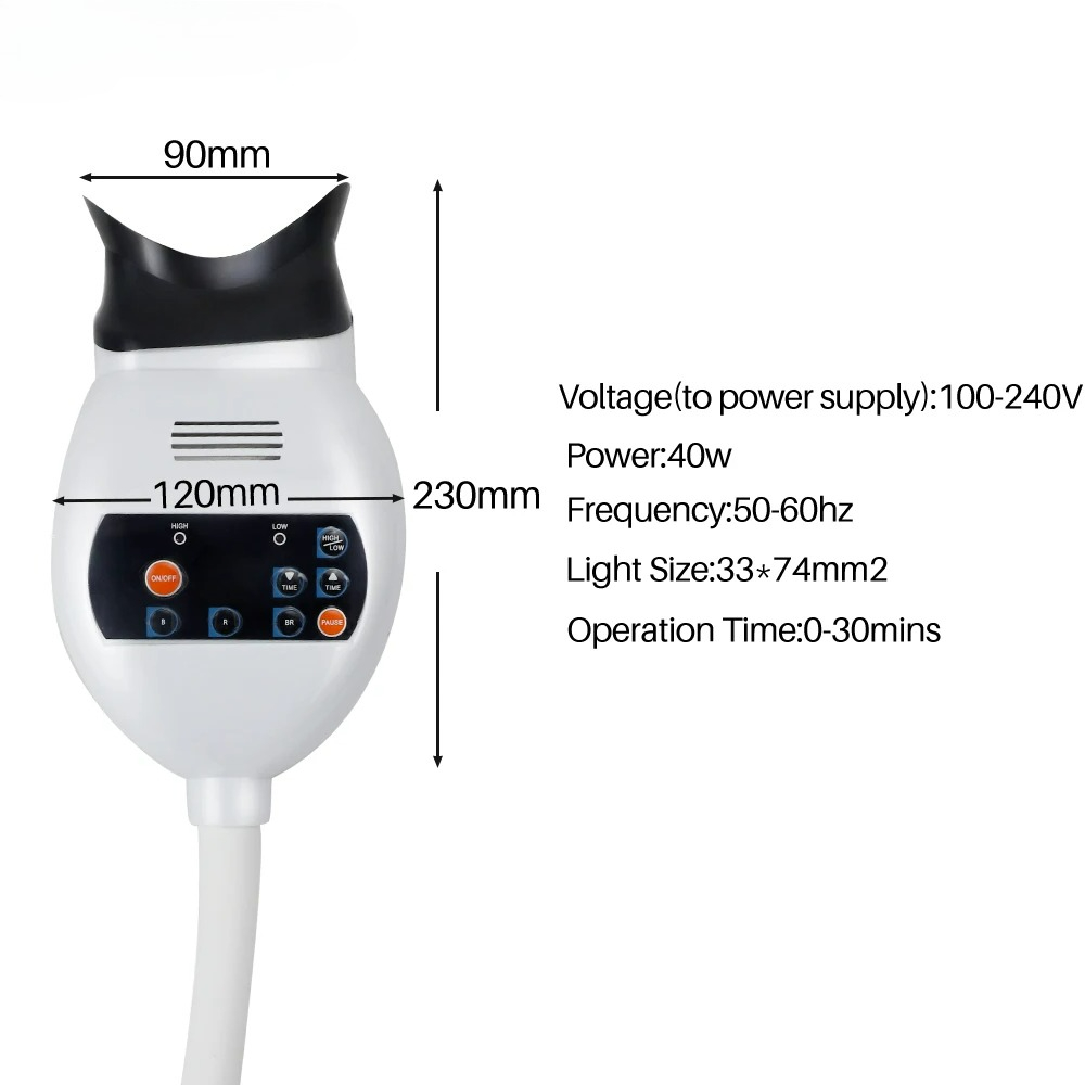 Adjustable 3 Colors LED Teeth  - Teeth Whitening Usa ulasan dan harga