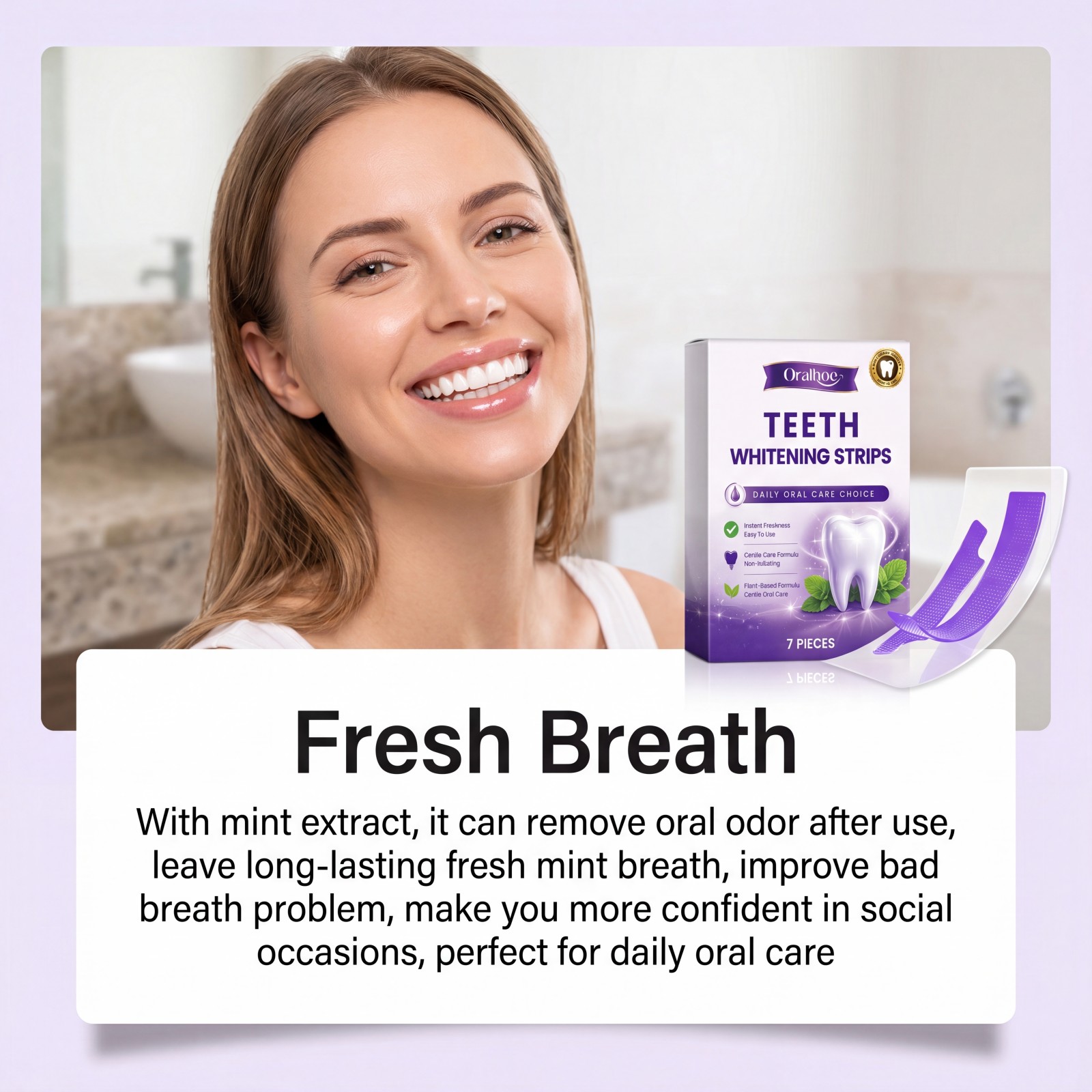 Purple Teeth Whitening Strips  - Teeth Whitening Strips Permanent ulasan dan harga
