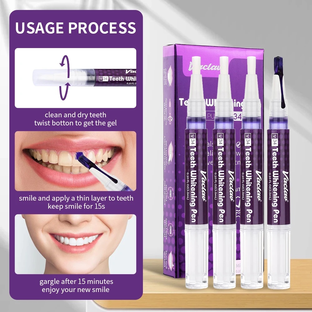 Vaclav V34 Purple teeth whiten - Teeth Whitening Doctor ulasan dan harga